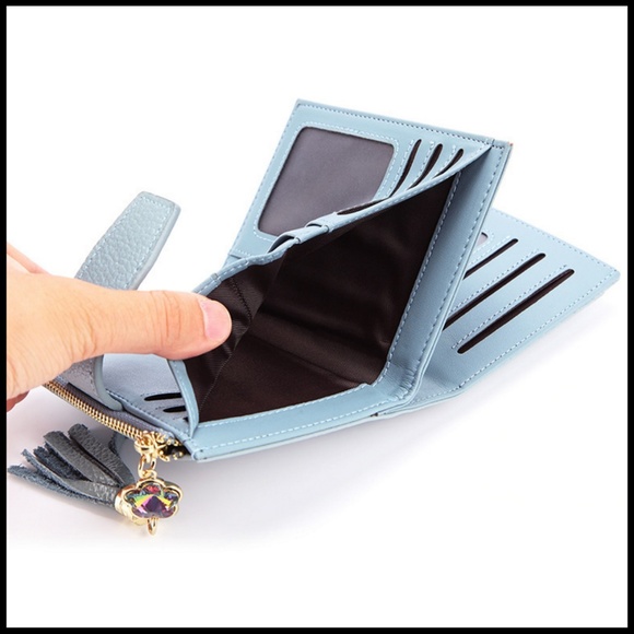 NEW DIJON Multi Function Crystal Tassel Wallet - Picture 6 of 8